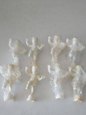 Vintage Wilton Angel Cherubs Cake Decorations Wedding Cake Decorations Set of 8